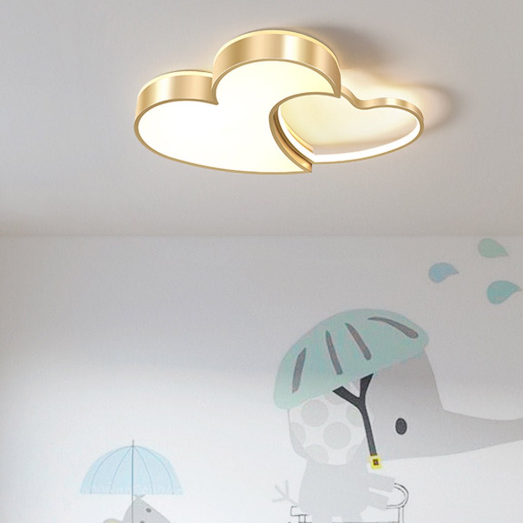Nordic Creative Heart - shaped High Light Transmittance LED Dimmable Ceiling Lamps