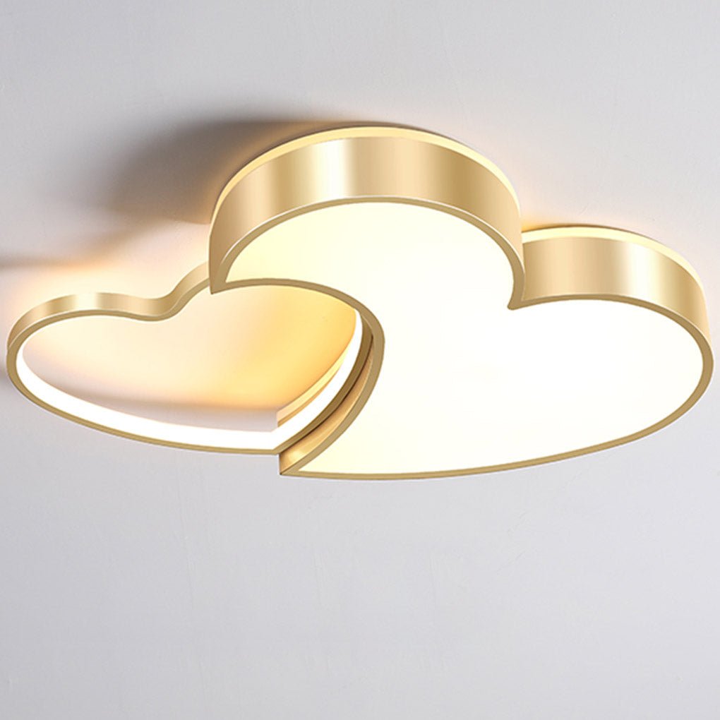 Nordic Creative Heart - shaped High Light Transmittance LED Dimmable Ceiling Lamps