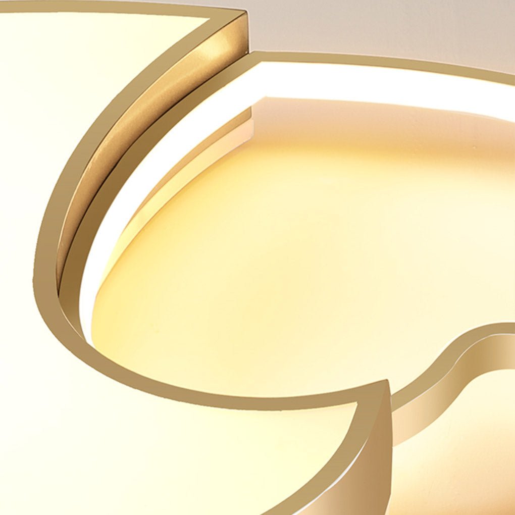 Nordic Creative Heart - shaped High Light Transmittance LED Dimmable Ceiling Lamps