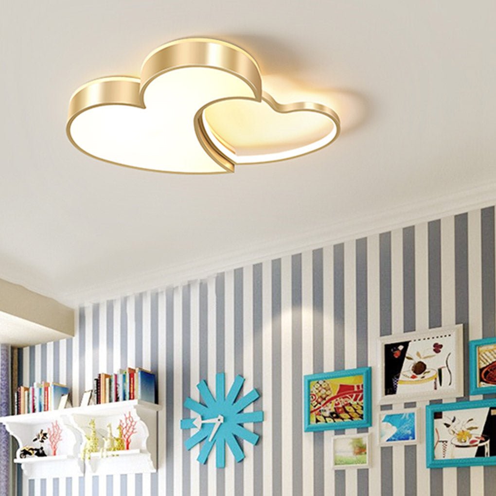 Nordic Creative Heart-shaped High Light Transmittance LED Dimmable Ceiling Lamps - Dazuma