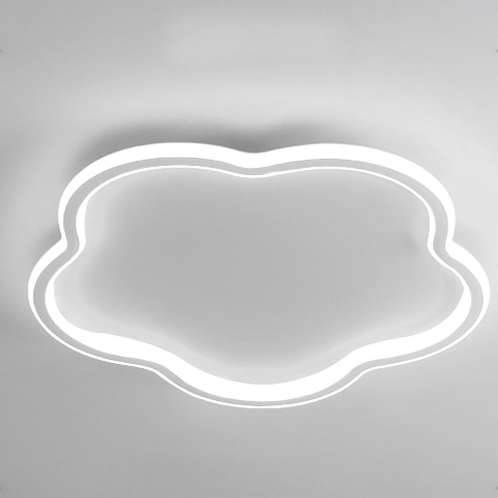 Nordic Creative Ultra - thin Cloud Shape Three Color Adjustable LED Ceiling Lamps