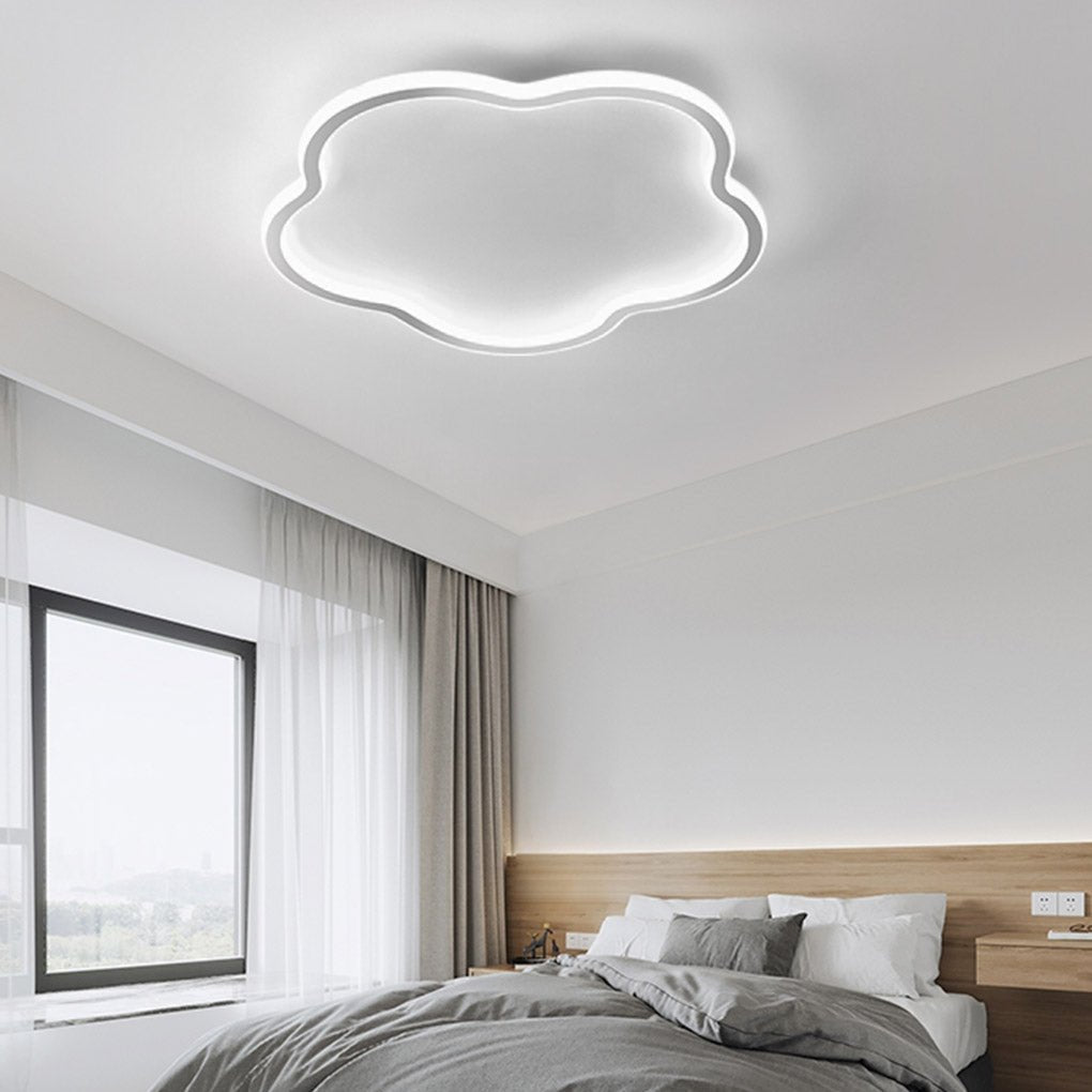 Nordic Creative Ultra - thin Cloud Shape Three Color Adjustable LED Ceiling Lamps