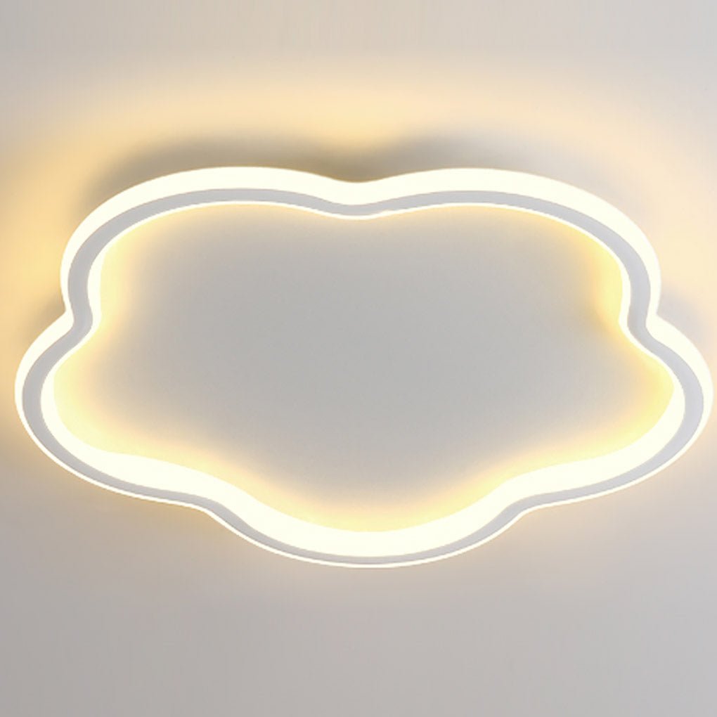 Nordic Creative Ultra - thin Cloud Shape Three Color Adjustable LED Ceiling Lamps