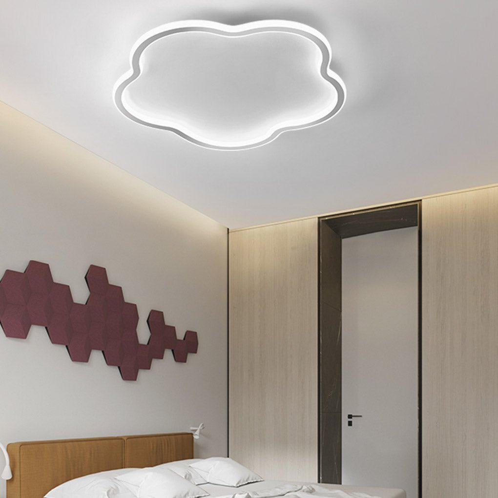 Nordic Creative Ultra-thin Cloud Shape Three Color Adjustable LED Ceiling Lamps - Dazuma