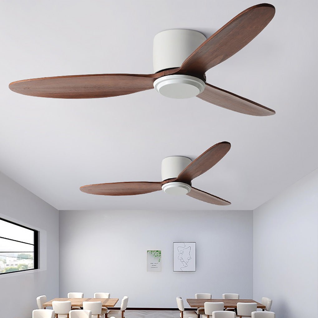 Nordic Frequency Conversion Speed Regulation Forward and Reverse Ceiling Fan Lamp - Dazuma
