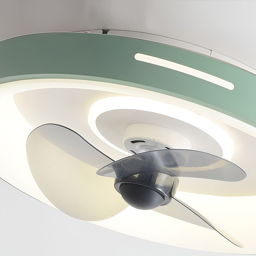 Nordic Inverter Ceiling Fan Light Ultra - thin Silent Ceiling Fan Lamp Intelligent