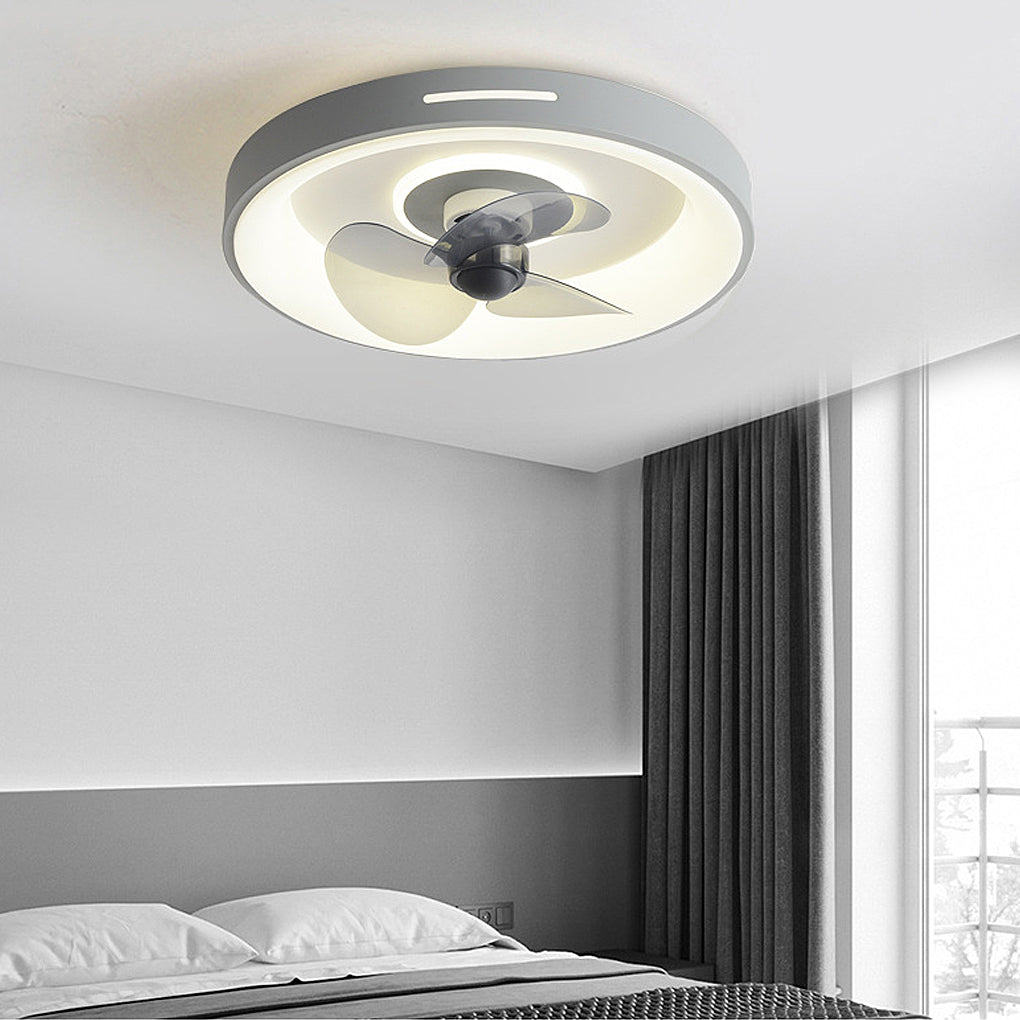 Nordic Inverter Ceiling Fan Light Ultra - thin Silent Ceiling Fan Lamp Intelligent