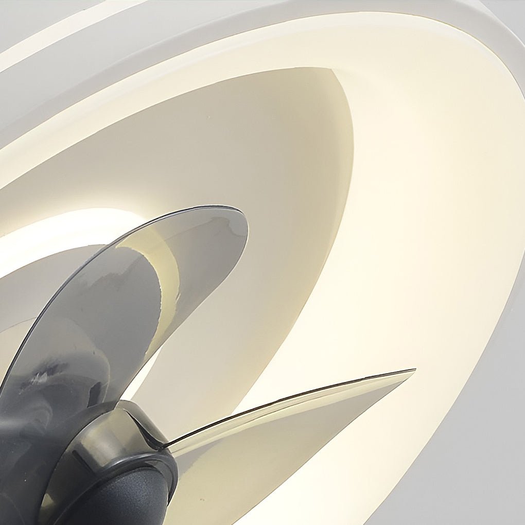 Nordic Inverter Ceiling Fan Light Ultra - thin Silent Ceiling Fan Lamp Intelligent