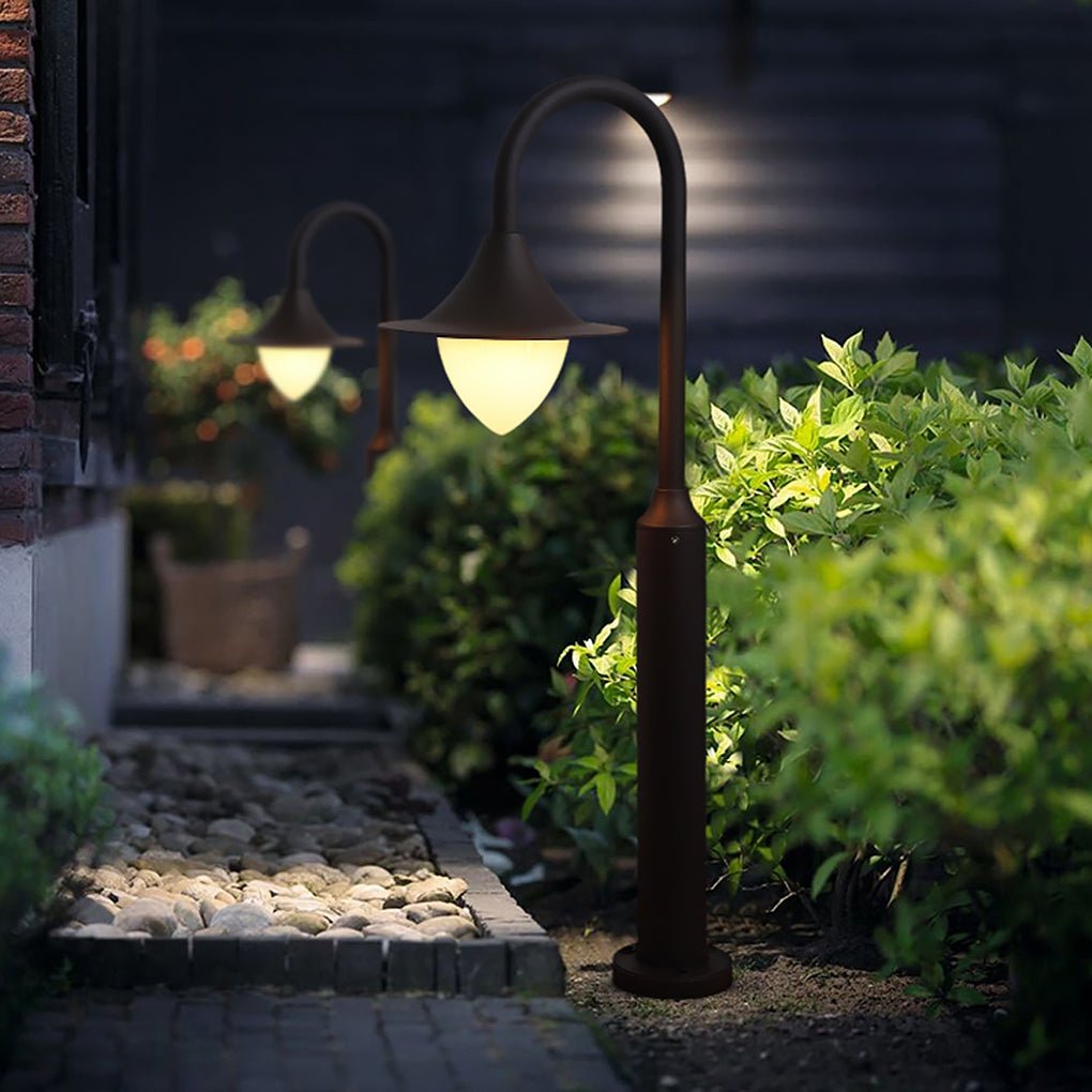 Nordic Minimalist Arc Arm Lawn Lamp LED Waterproof Outdoor Landscape Decorative Lighting - Dazuma