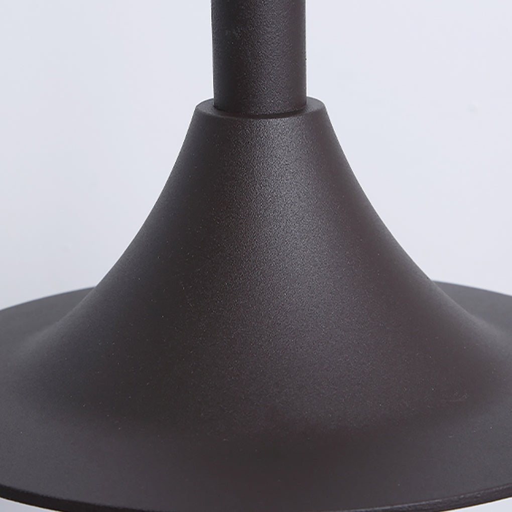 Minimalist Nordic Arc Arm LED Lawn Lamp Durable Outdoor Post Lighting