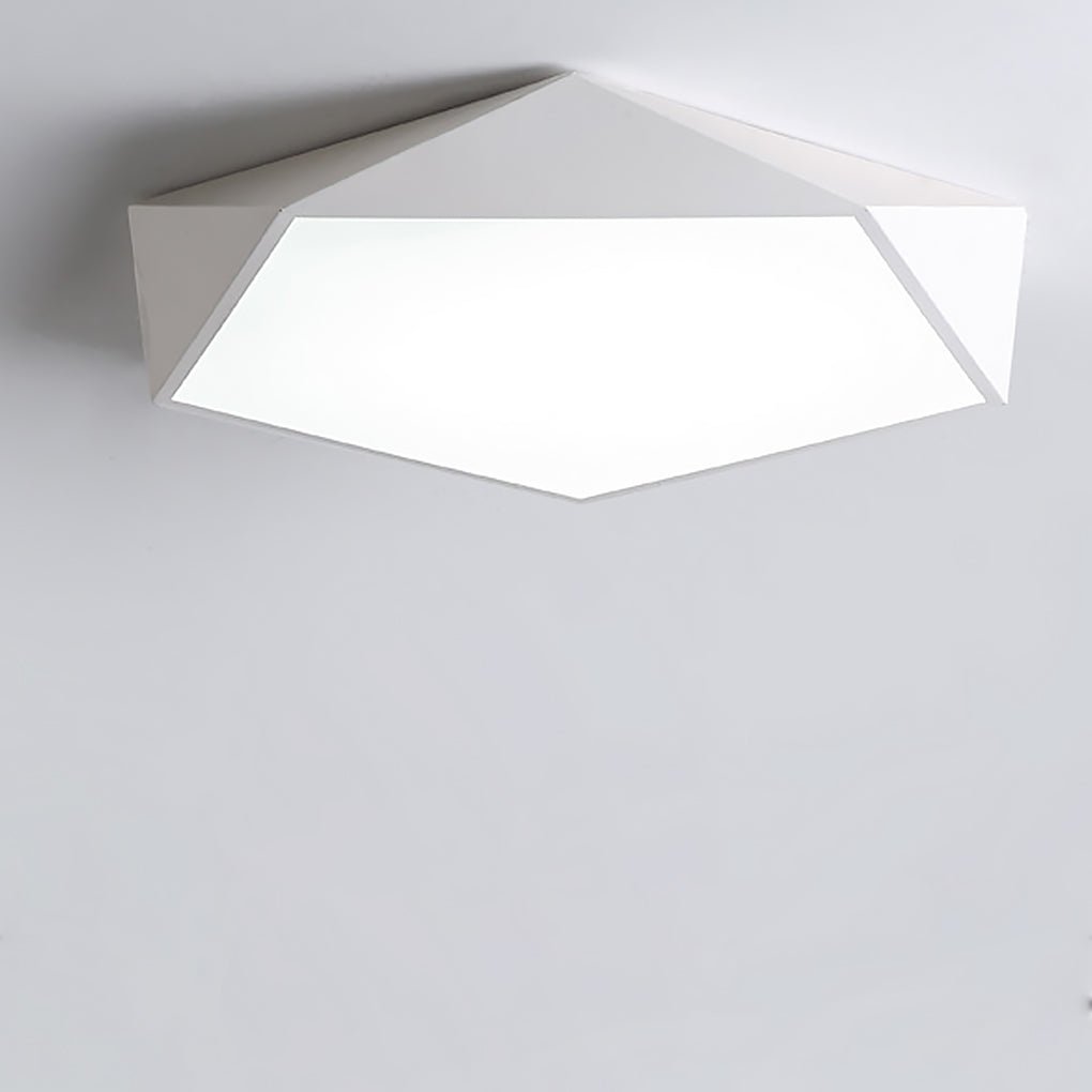 Nordic Minimalist Creative Geometric LED Three Color Dimming Ceiling Lamp - Dazuma
