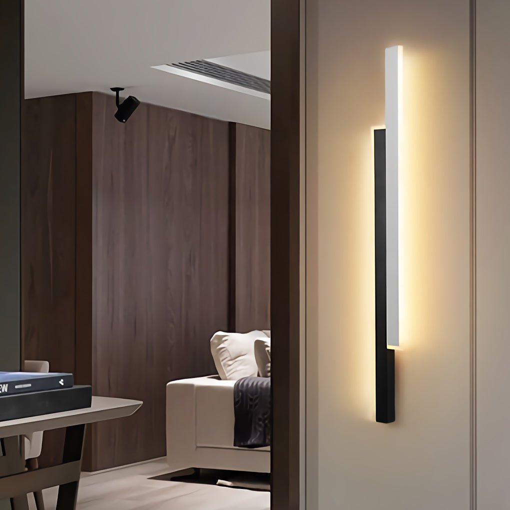 Nordic Minimalist Double Long Strip LED Wall Lamp for Living Room Bedside Aisle - Dazuma