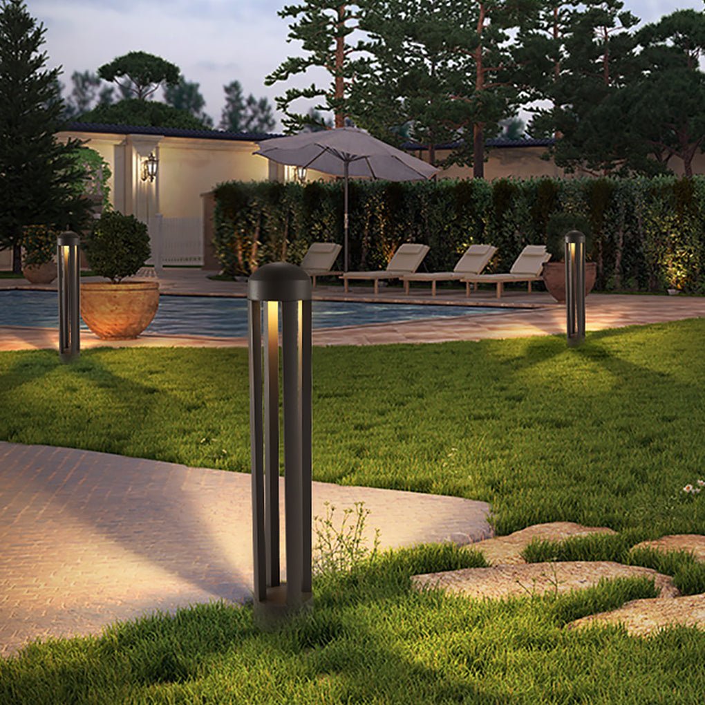 Nordic Minimalist Four Column LED Outdoor Landscape Light