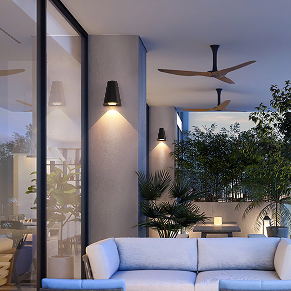 Nordic Minimalist Outdoor LED Waterproof Wall Light for Courtyard Aisle Balcony - Dazuma