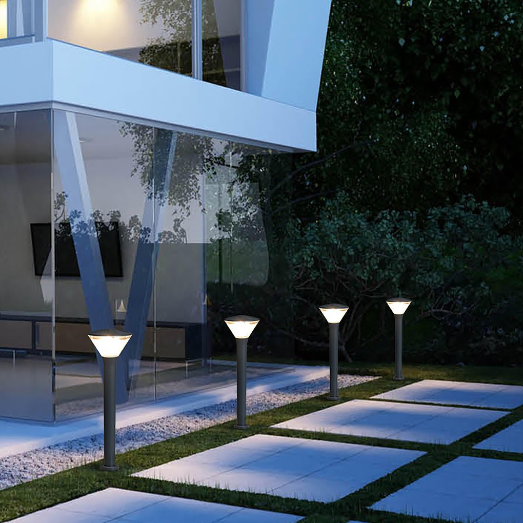 Versatile Round LED Nordic Outdoor Lighting - Wall or Post Lighting