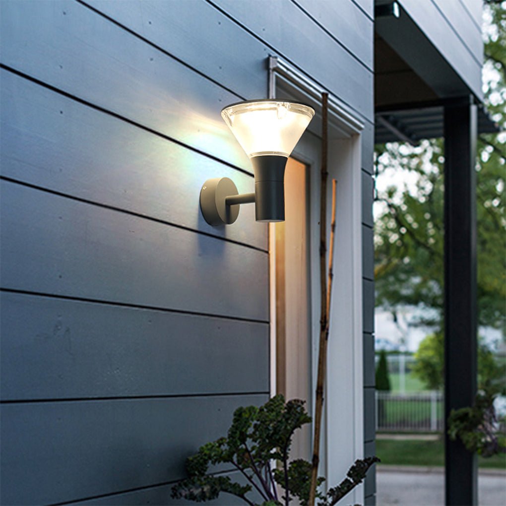 Versatile Round LED Nordic Outdoor Lighting - Wall or Post Lighting