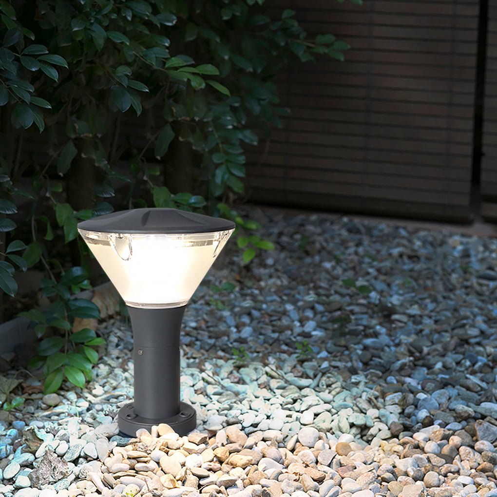 Versatile Round LED Nordic Outdoor Lighting - Wall or Post Lighting