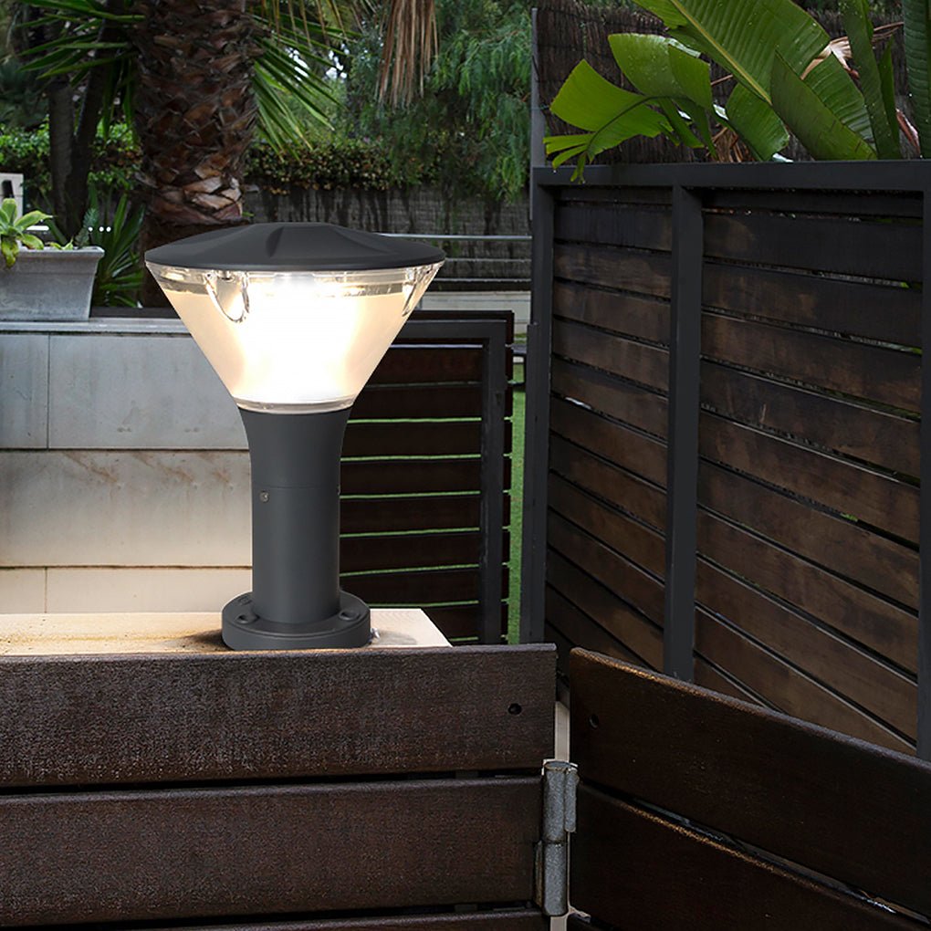 Versatile Round LED Nordic Outdoor Lighting - Wall or Post Lighting