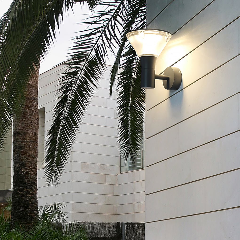 Versatile Round LED Nordic Outdoor Lighting - Wall or Post Lighting