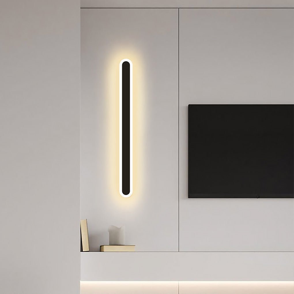 Nordic Minimalist Strip LED Aisle Bedside Living Room Background Wall Sconces - Dazuma