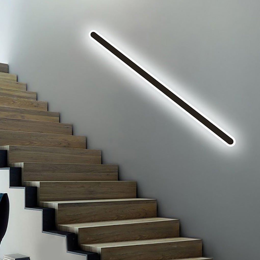 Nordic Minimalist Strip LED Aisle Bedside Living Room Background Wall Sconces - Dazuma