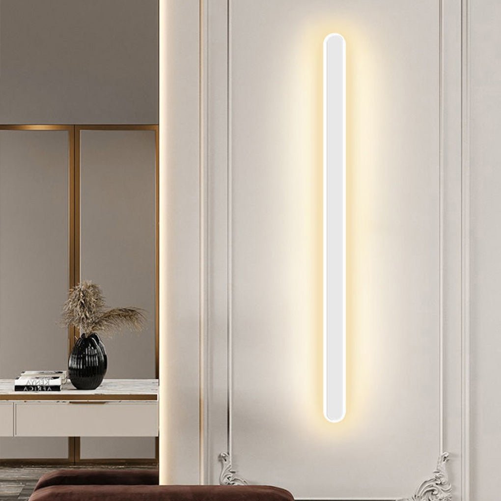 Nordic Minimalist Strip Three-color Light LED Bedside Living Room Background Wall Lamp - Dazuma