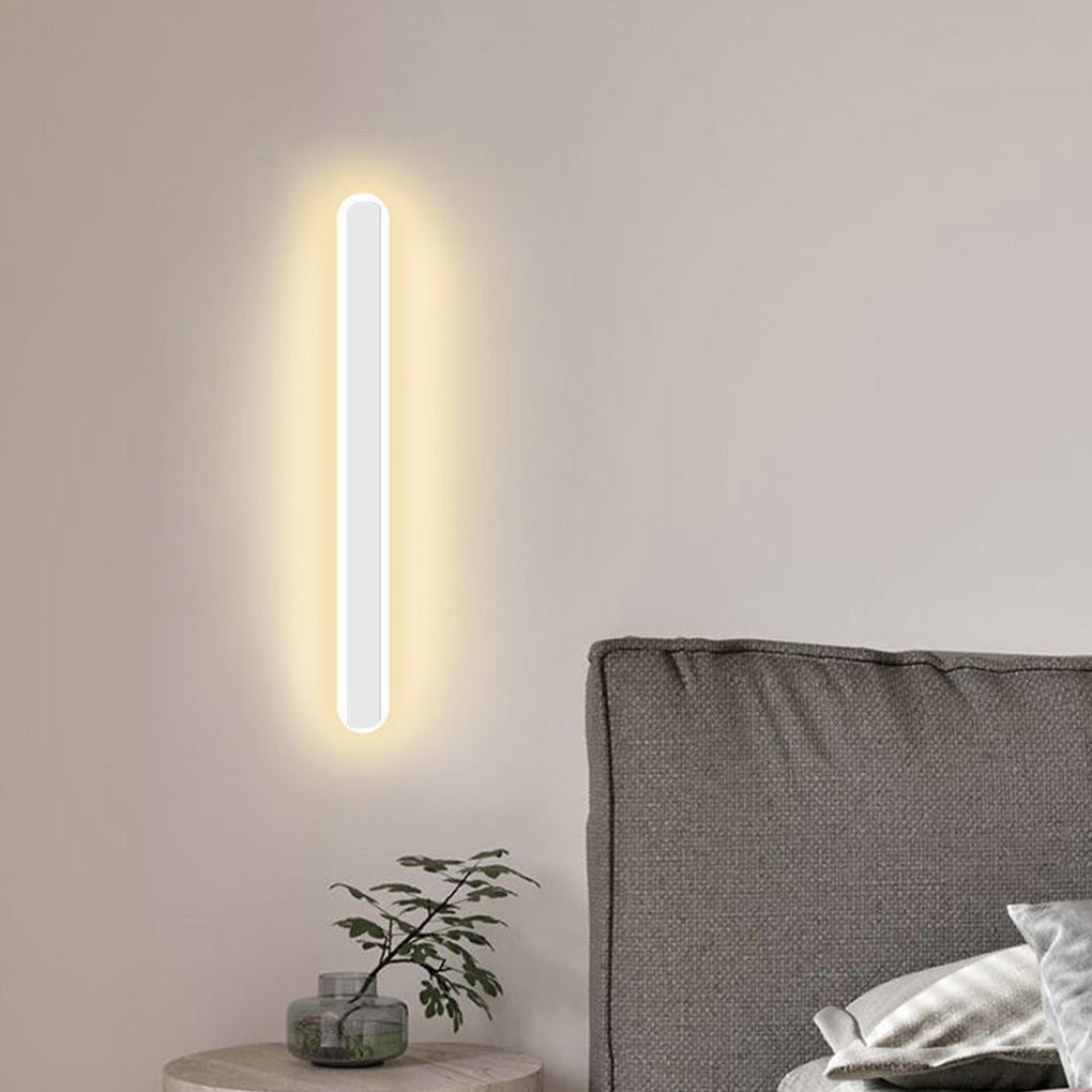 Nordic Minimalist Strip Three-color Light LED Bedside Living Room Background Wall Lamp - Dazuma