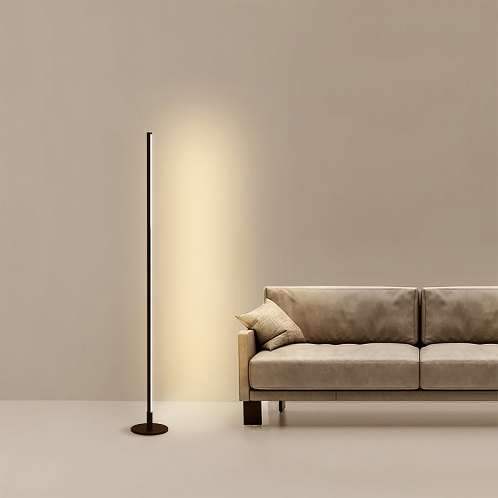 Minimalist Modern Black/White LED Three Step Dimming Accent Floor Lamp ...