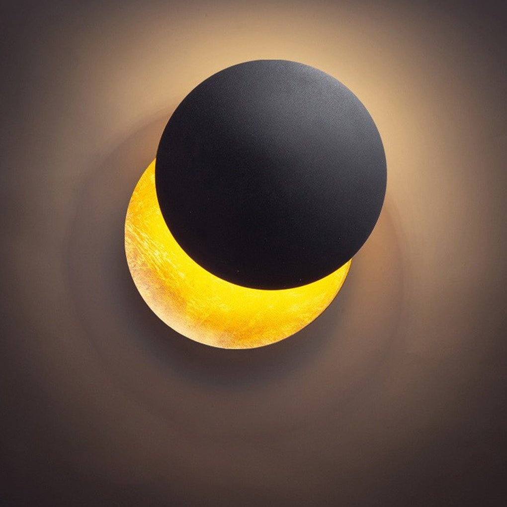 Nordic Minimalist Unique Rotatable Moon - like Design LED Wall Lamp for Bedside Aisle Stairs