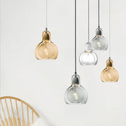 Nordic Post - modern Minimalist Glass Chandelier for Bedside Entryway Bar