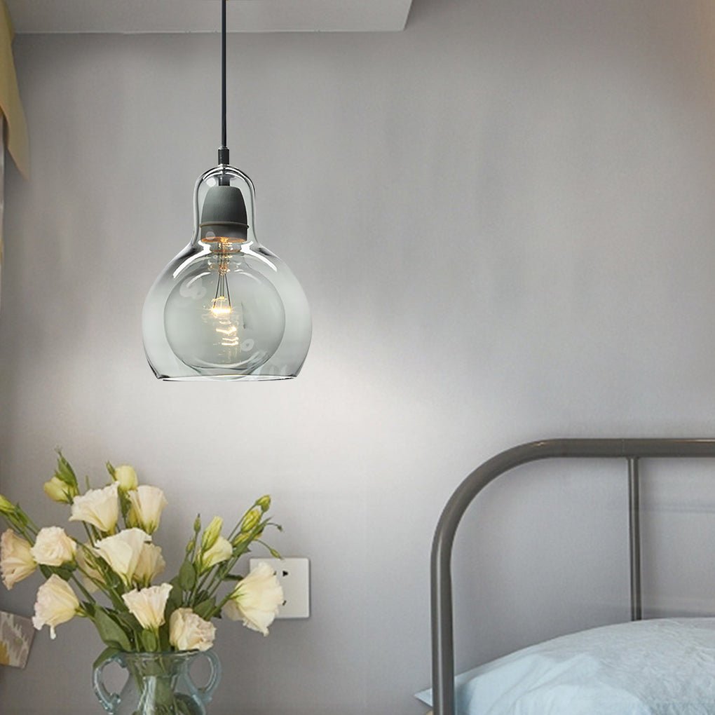 Nordic Post-modern Minimalist Glass Chandelier for Bedside Entryway Bar - Dazuma