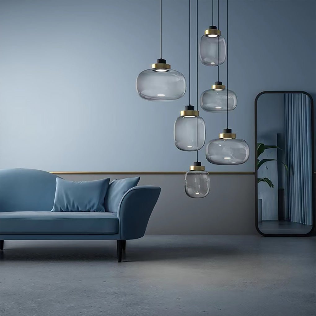 Nordic Postmodern Minimalist Warm Light LED Glass Pendent Lighting for Bedside Dinning Table - Dazuma