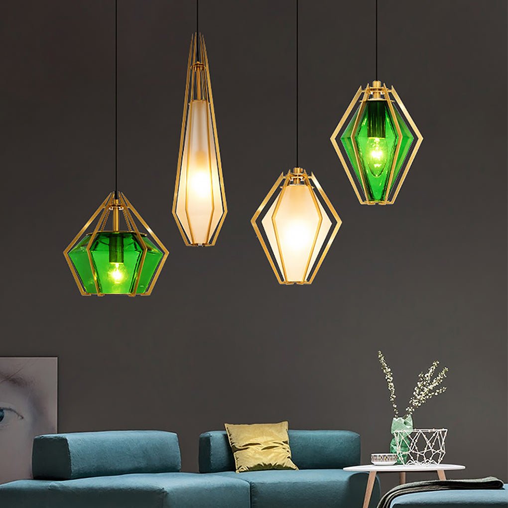 Nordic Postmodern Personality Art Glass Pendant Light for Bedside Bar - Dazuma