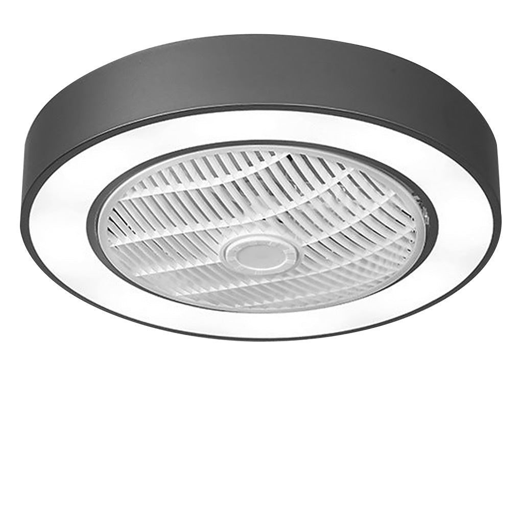 Nordic Round Bladeless Ceiling Fan Light Fixture - Dazuma