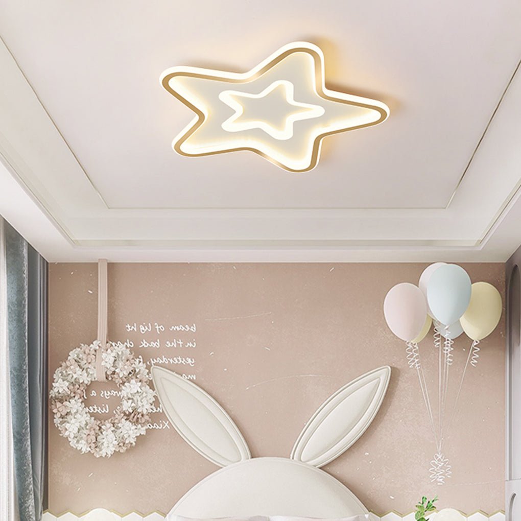 Nordic Simple LED Ultra-thin Five Pointed Star Ceiling Light Kid's Bed –  Dazuma