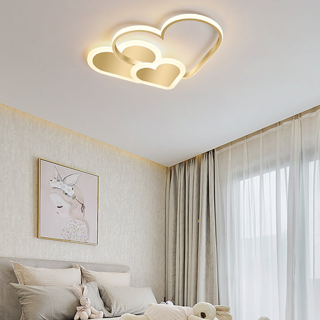 Nordic Style Creative Heart - shape INS Style LED Ceiling Lighting for Kid's Room