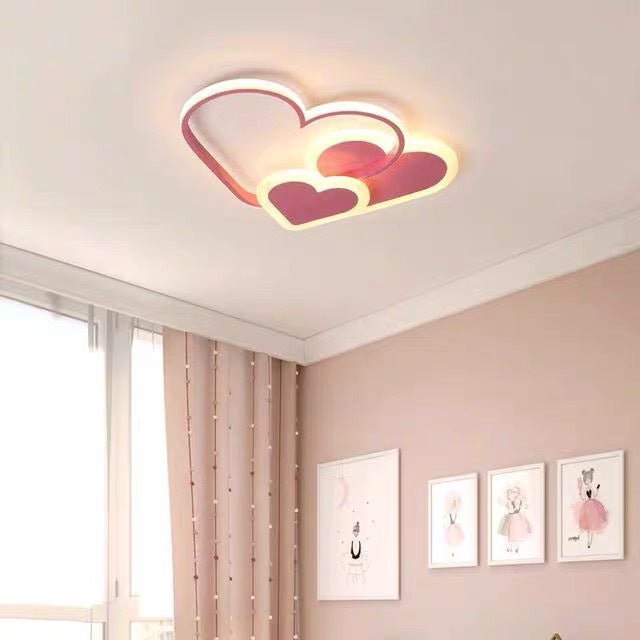 Nordic Style Creative Heart - shape INS Style LED Ceiling Lighting for Kid's Room