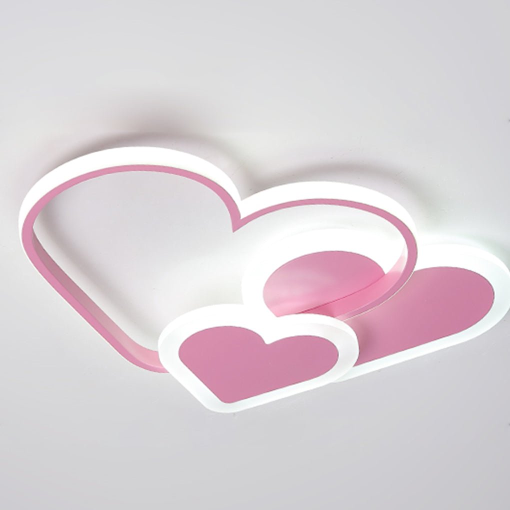 Nordic Style Creative Heart-shape INS Style LED Ceiling Lighting for Kid's Room - Dazuma
