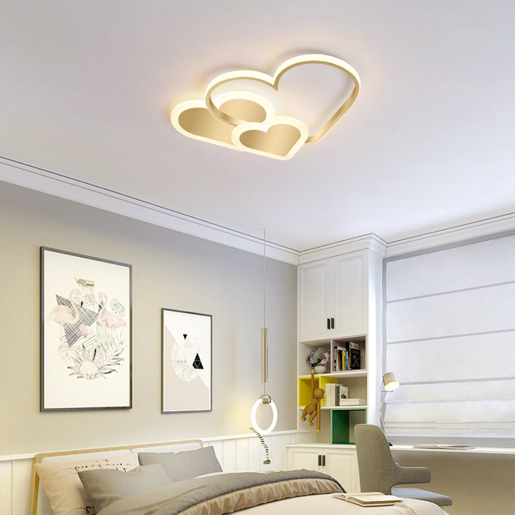 Nordic Style Creative Heart - shape INS Style LED Ceiling Lighting for Kid's Room