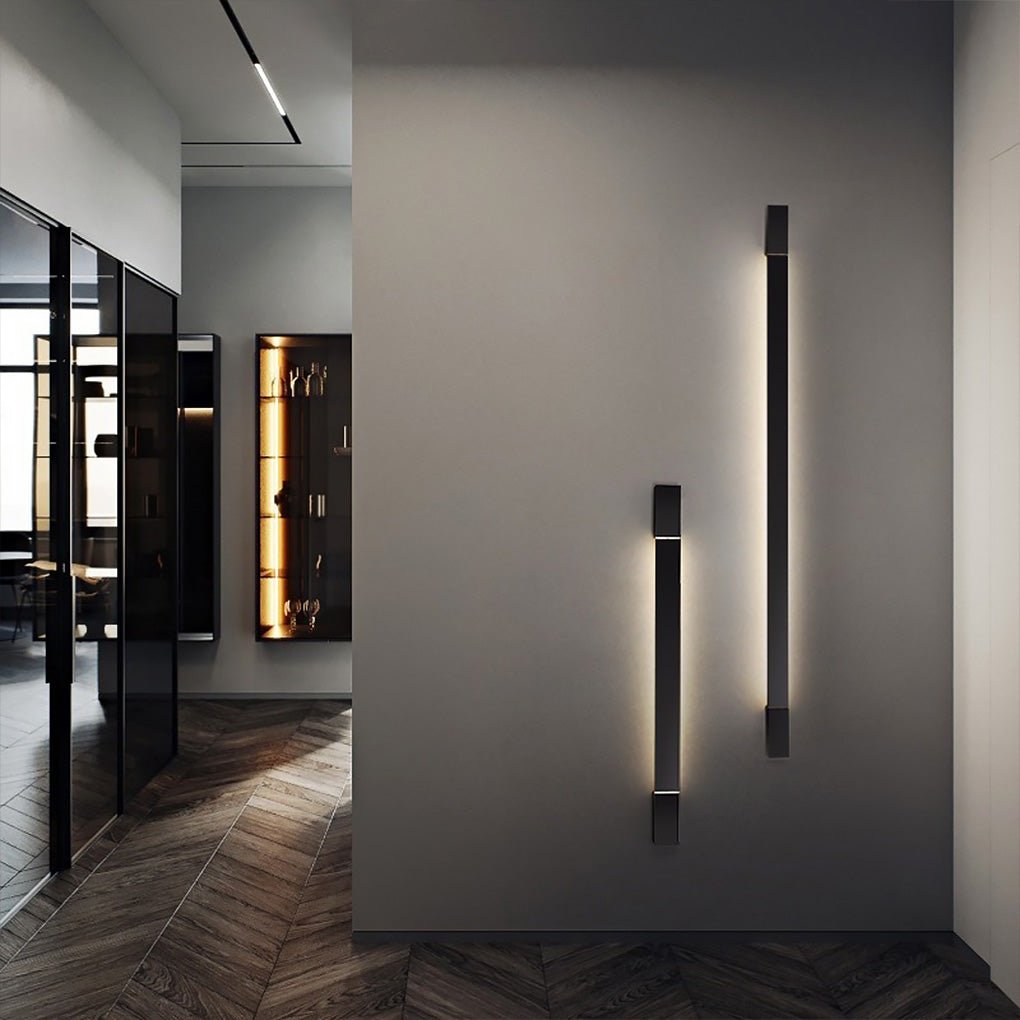 Nordic Ultra - thin Long Strip LED Bedside Background Wall Rotatable Wall Lamp