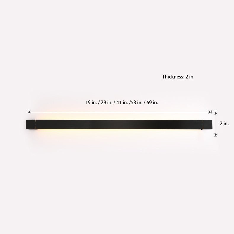 Nordic Ultra - thin Long Strip LED Bedside Background Wall Rotatable Wall Lamp