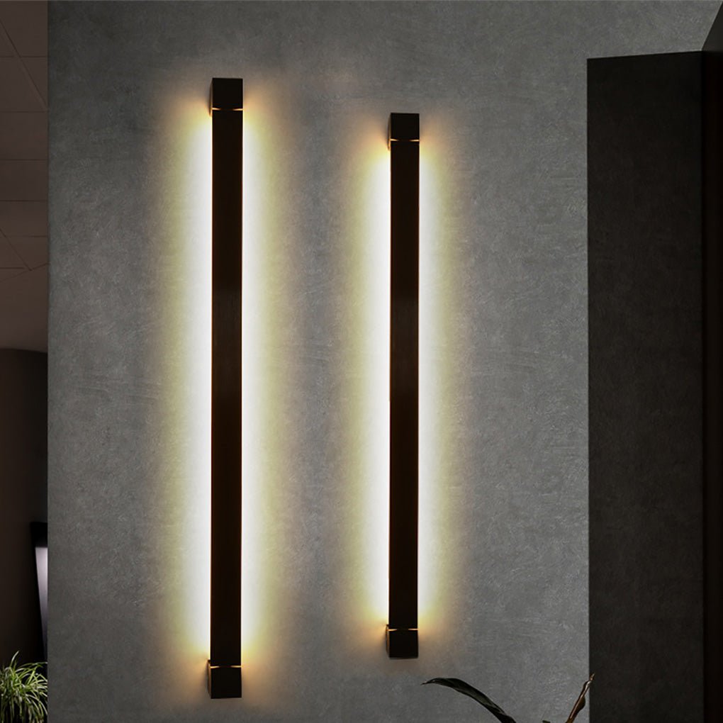 Nordic Ultra - thin Long Strip LED Bedside Background Wall Rotatable Wall Lamp