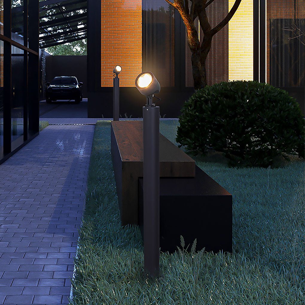 Nordic Minimalist Waterproof LED Spotlight on Post for Gardens