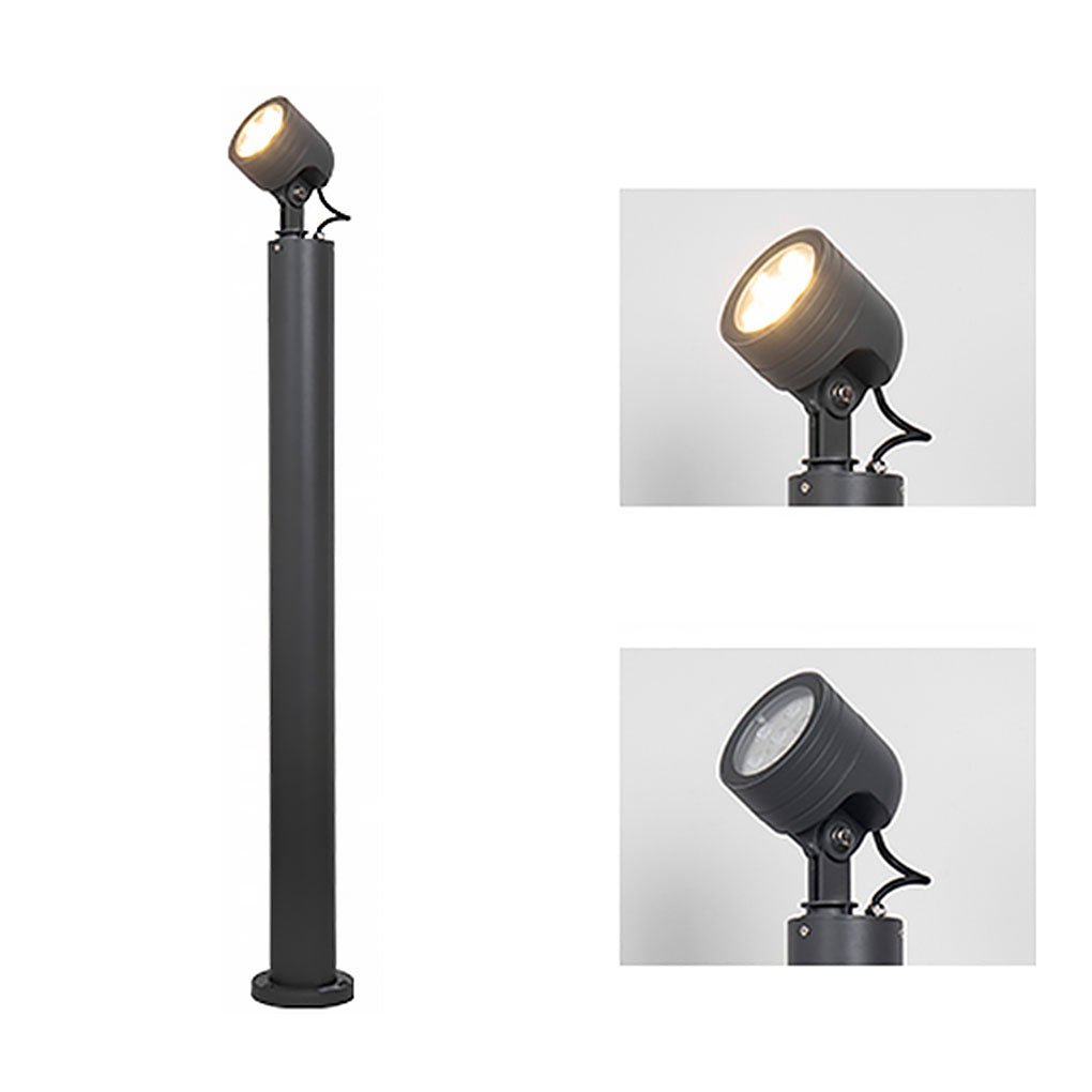 Nordic Minimalist Waterproof LED Spotlight on Post for Gardens
