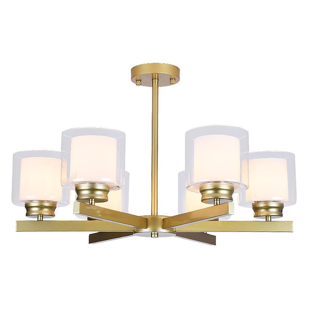 6 - light Glass Candlestick Design LED Modern Chandeliers Ceiling Lights