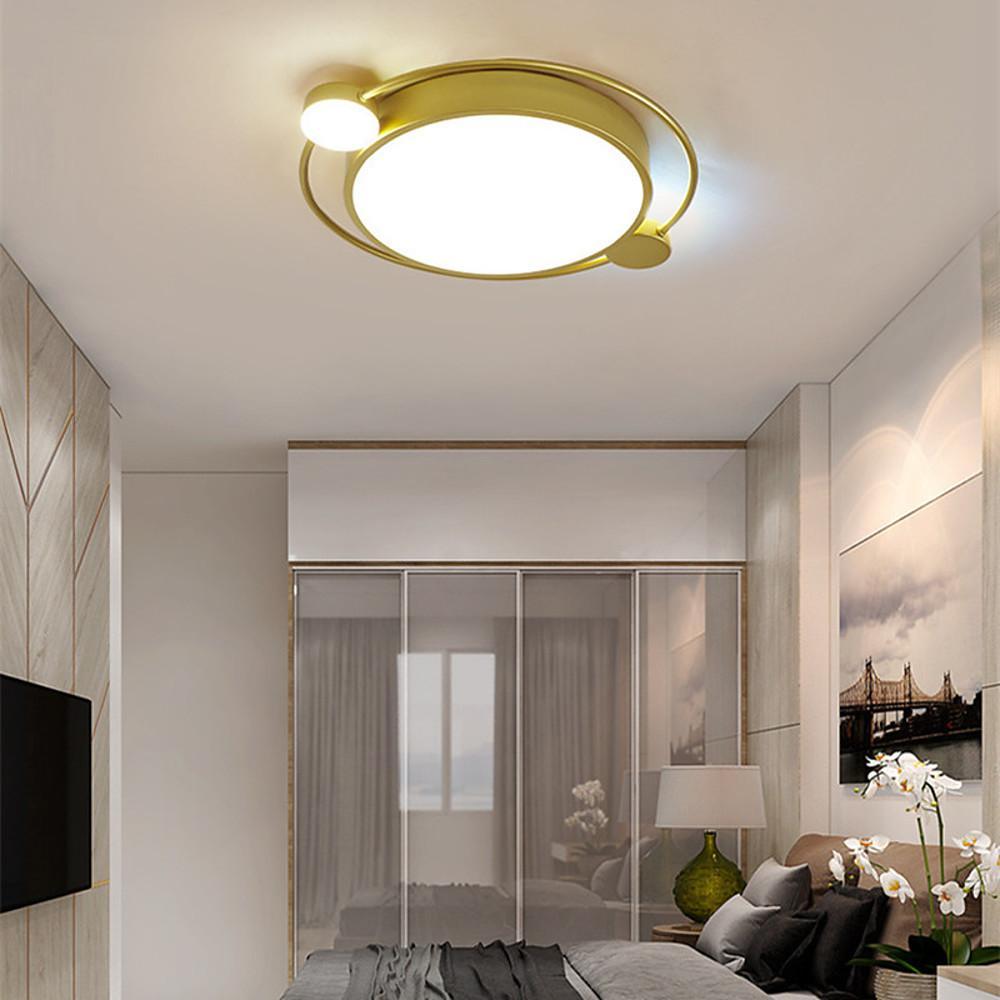 18'' LED 1-Light WIFI Control LED Dimmable Flush Mount Lights Nordic Style LED Metal PVC Dimmable Ceiling Lights-dazuma