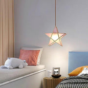 Double Star Shaped Kitchen Pendant Lights Copper Glass Pendant Lighting