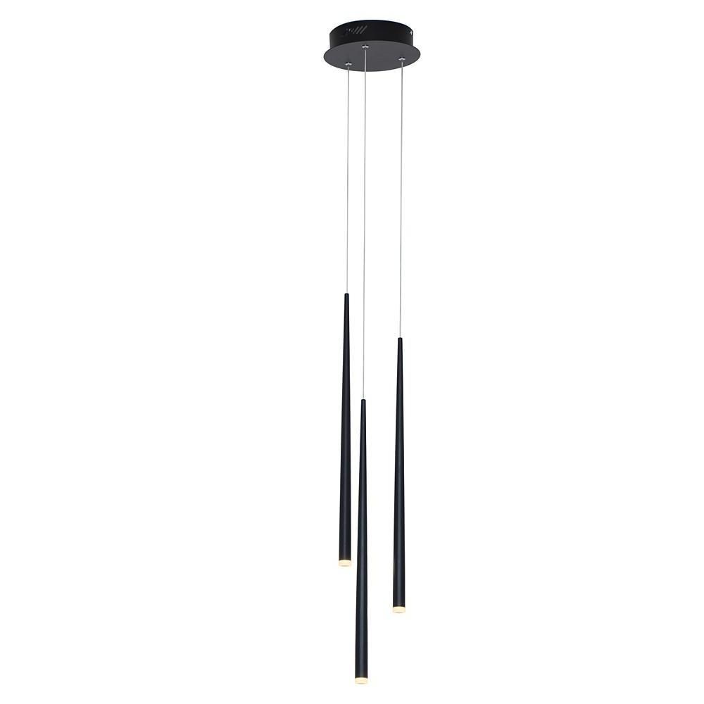 LED 3-Light Eye Protection Mini Style Adjustable Creative LED Chandelier Modern Chic & Modern Metal Acrylic Mini Cone Island Lights