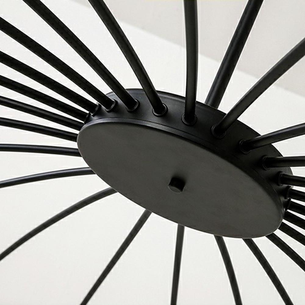 Linear Sputnik Chandelier - Black Metal, 12 Light, Modern Hanging Lights