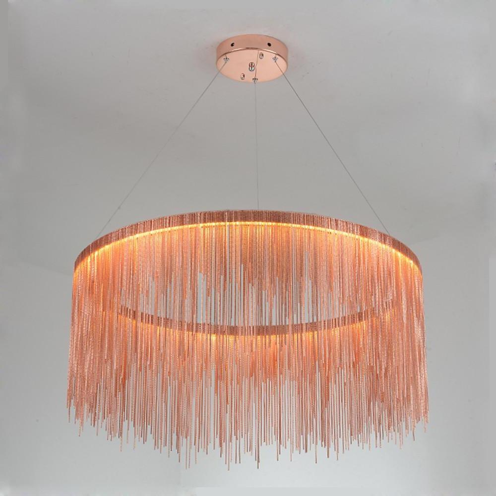 20'' LED 1-Light LED Designers Pendant Light Modern Contemporary Metal Drum Circle Design-dazuma